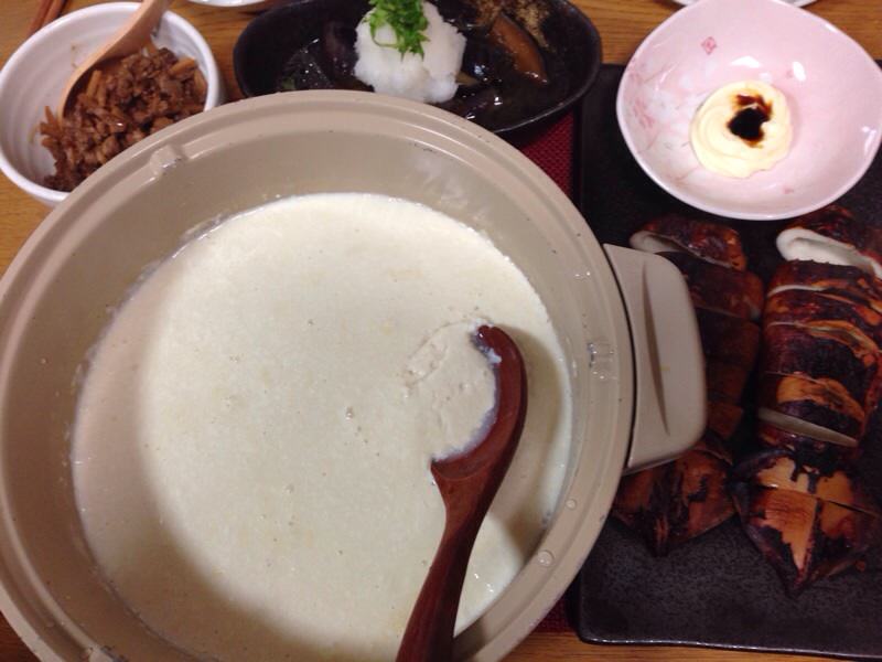 土鍋で豆腐